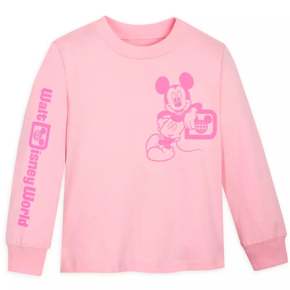 Disney Parks Mickey piglet pink long sleeve shirt WDW